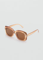 Squared Frame Sunglasses Peach