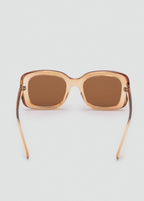Squared Frame Sunglasses Peach