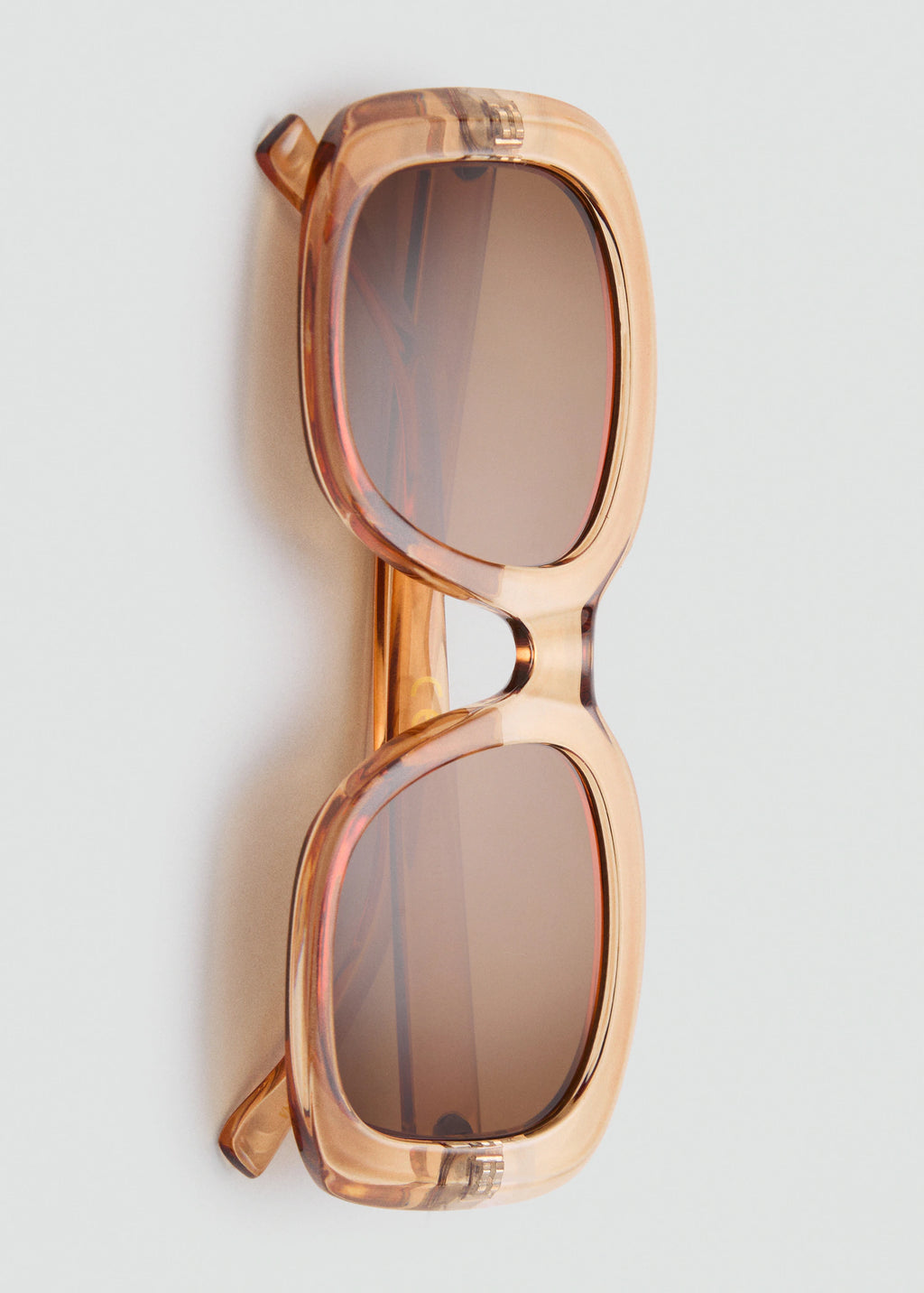 Squared Frame Sunglasses Peach