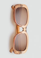 Squared Frame Sunglasses Peach