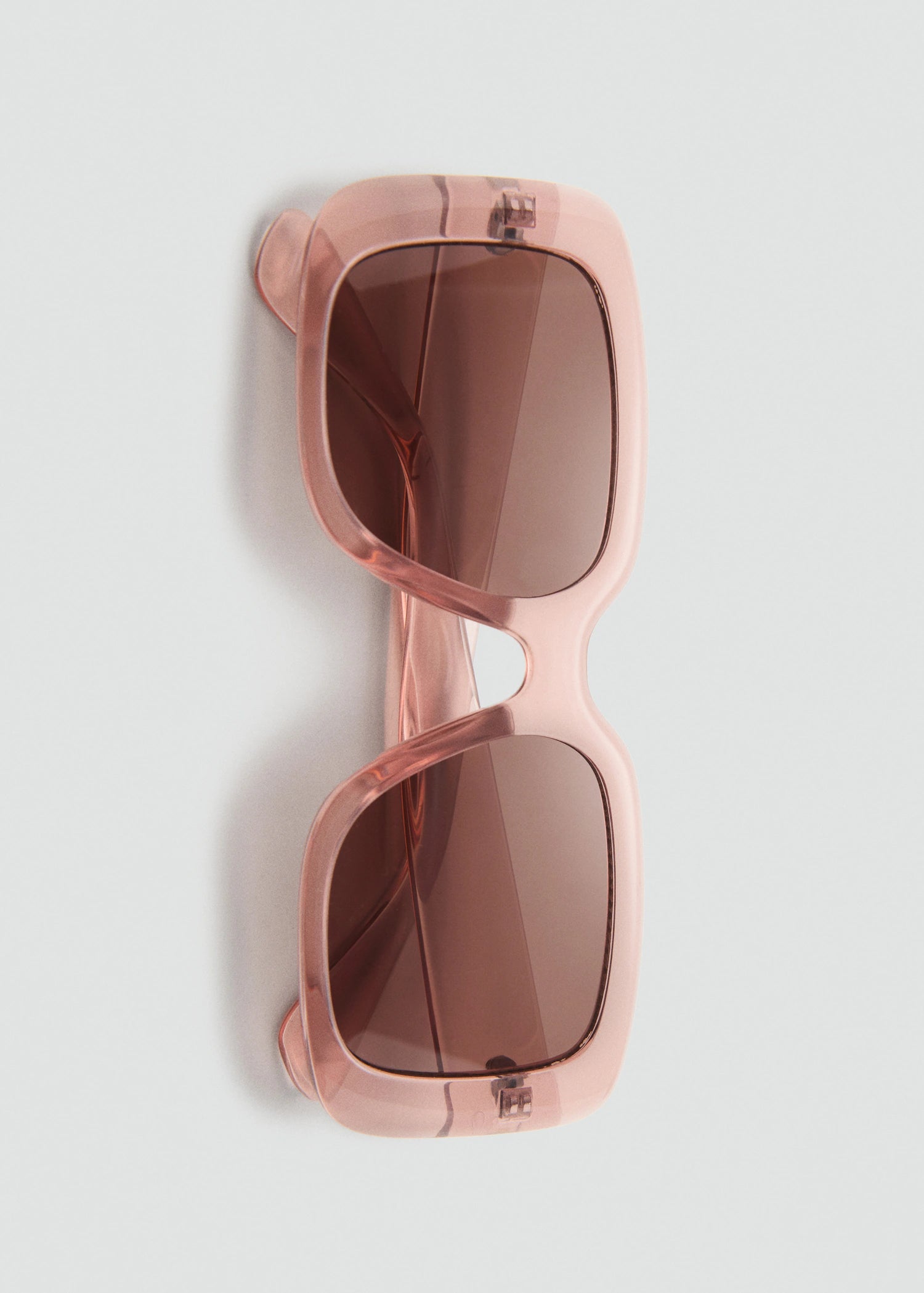 Squared Frame Sunglasses Pastel Pink
