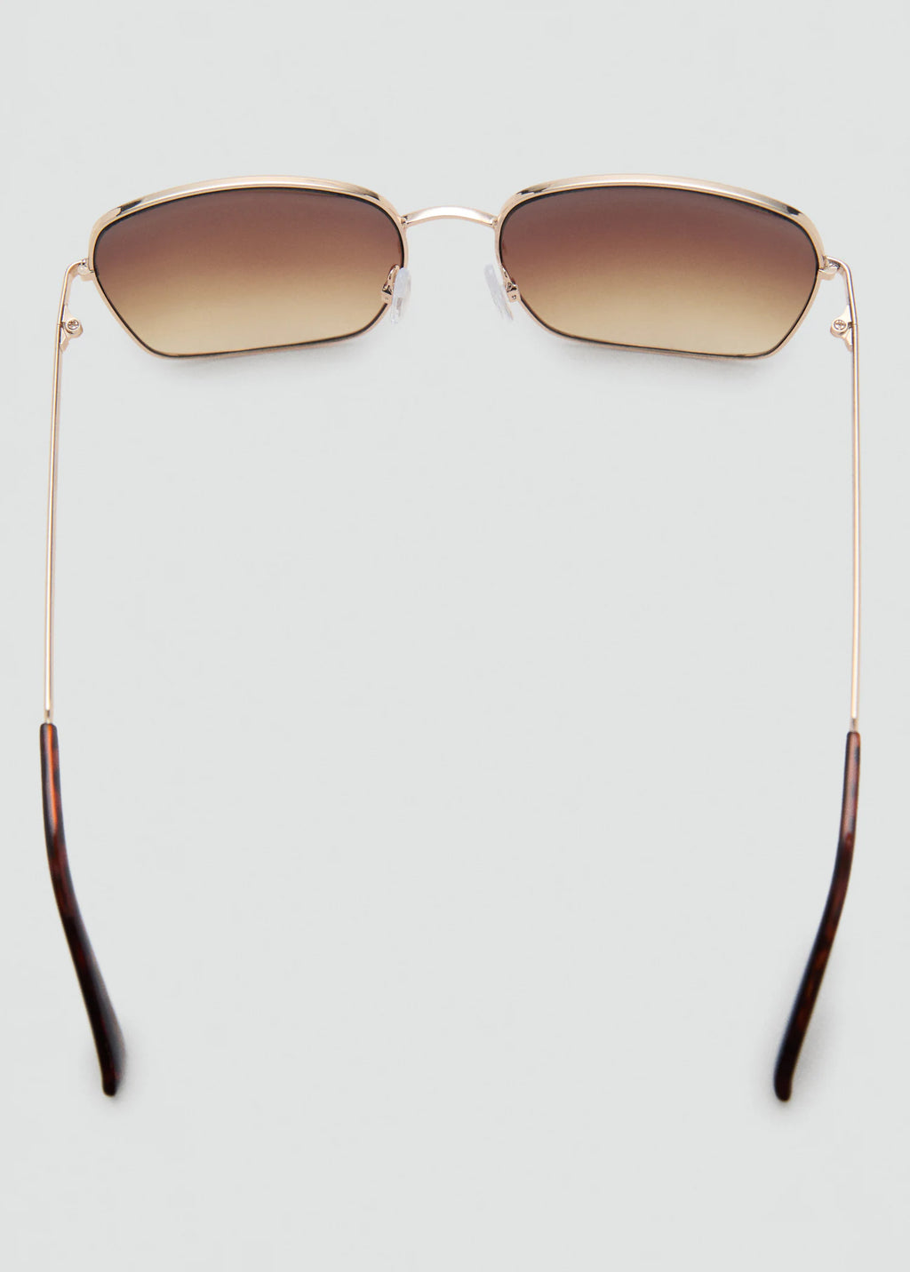 Square Metallic Frame Sunglasses Gold