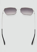 Square Metallic Frame Sunglasses Silver