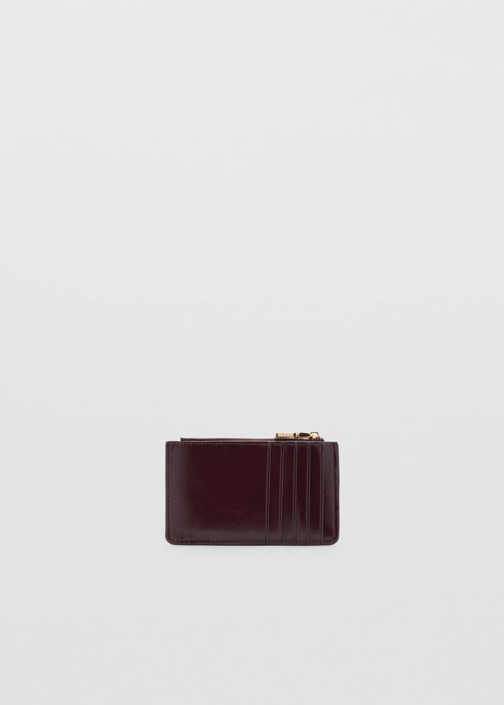 Small Quilted Wallet Burgundy