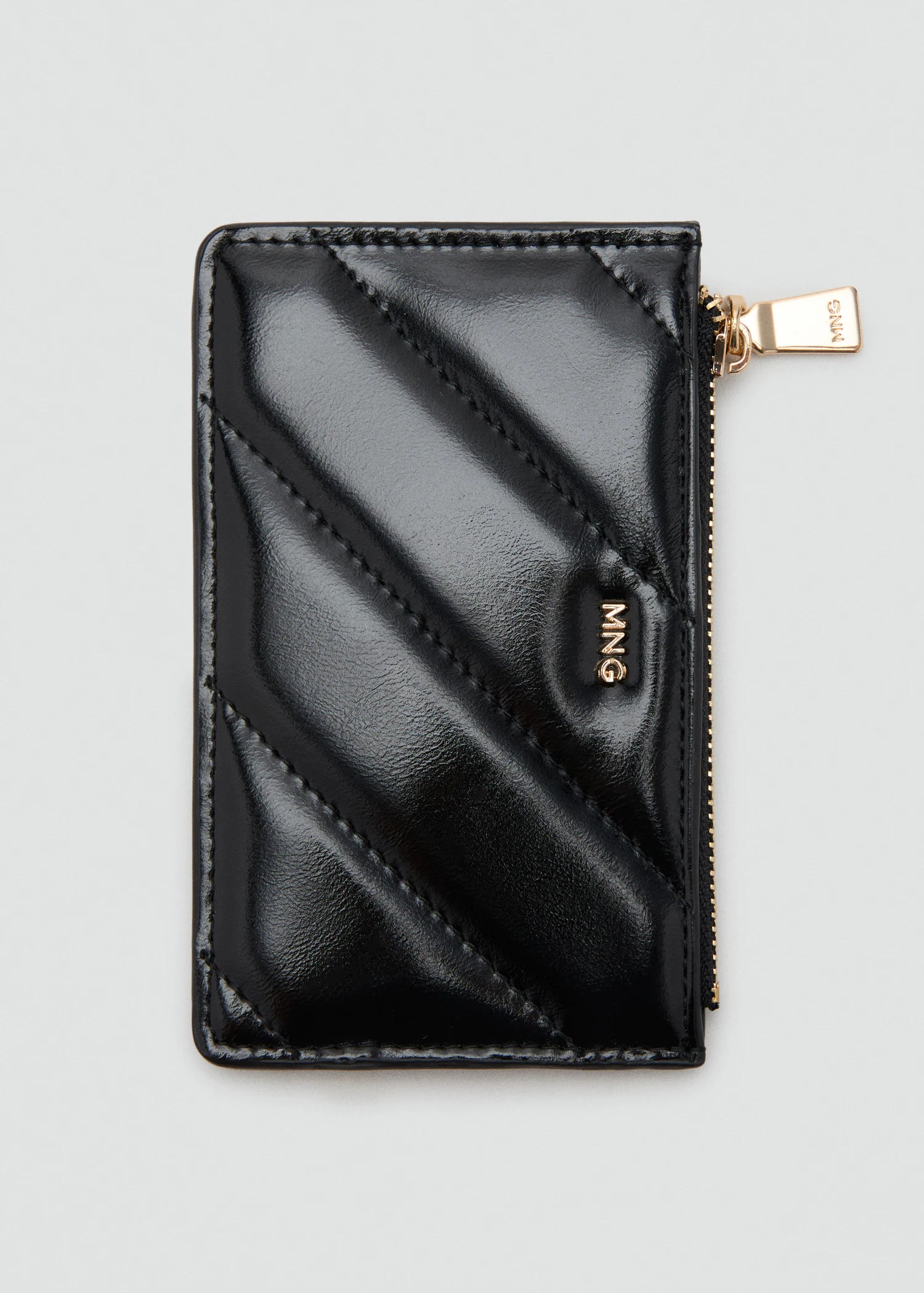 Small Quilted Wallet Black