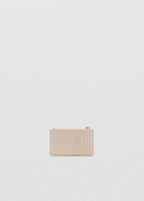 Small Quilted Wallet Off White