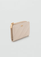 Small Padded Wallet Off White