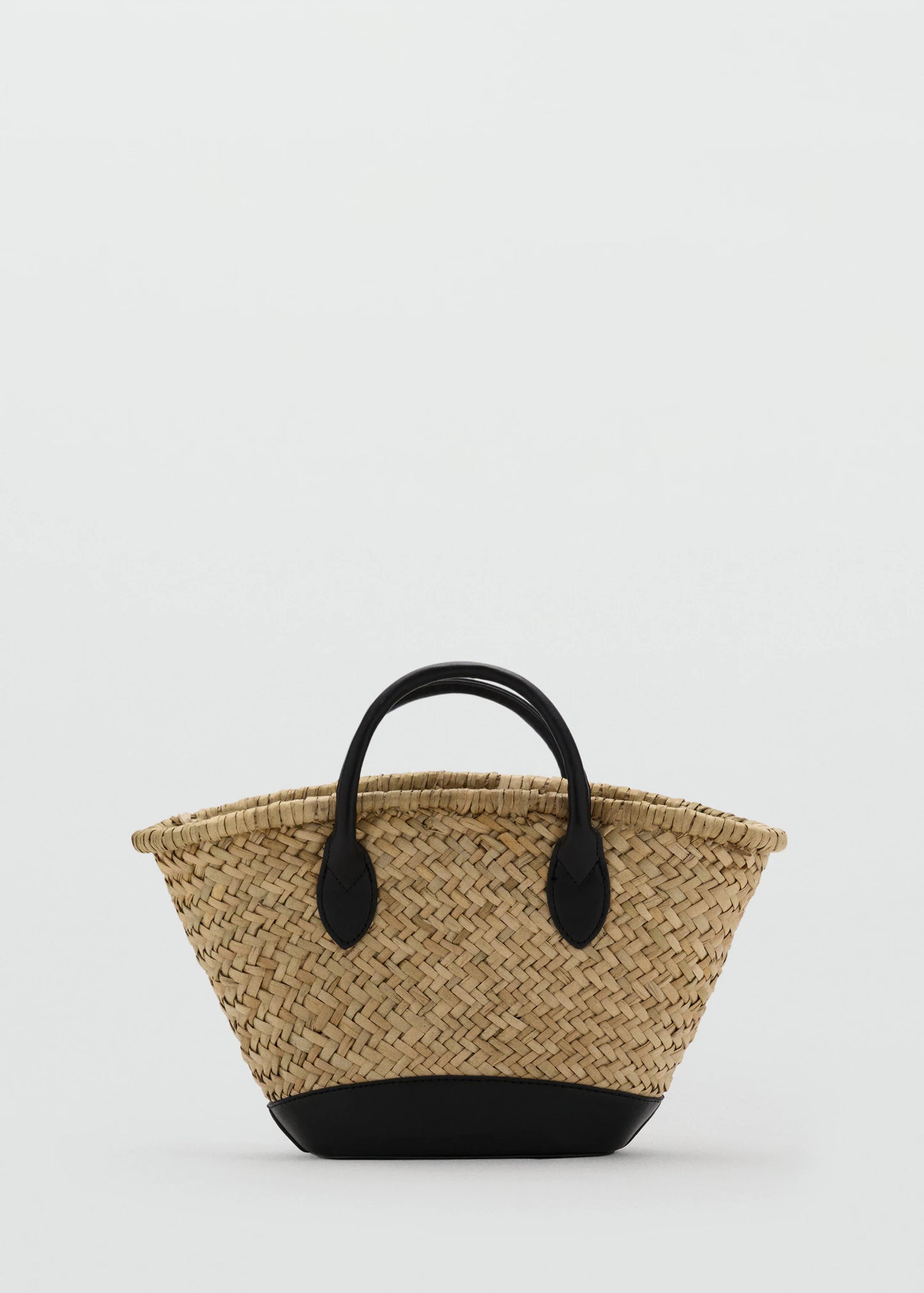 Small Natural Fibre Basket Black