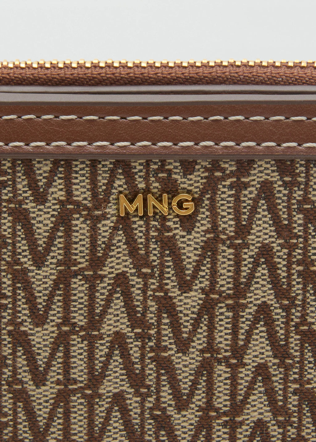 Small Jacquard Wallet With Logo Chocolate
