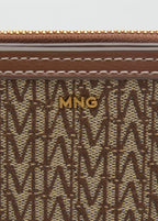 Small Jacquard Wallet With Logo Chocolate