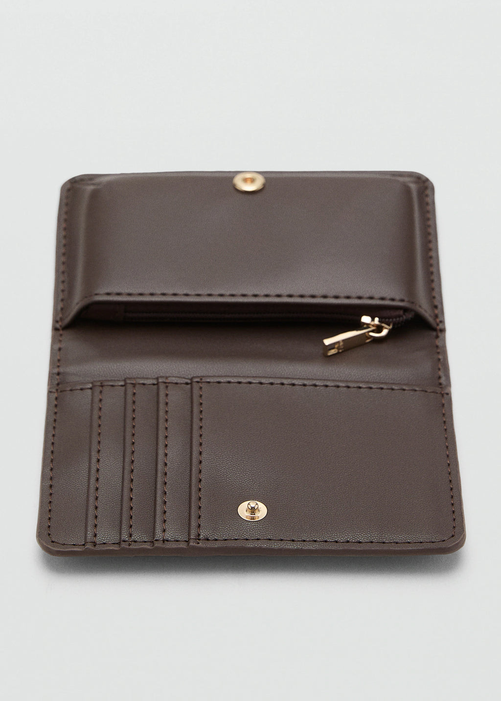 Small Croc Wallet Chocolate