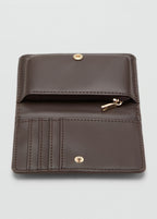 Small Croc Wallet Chocolate