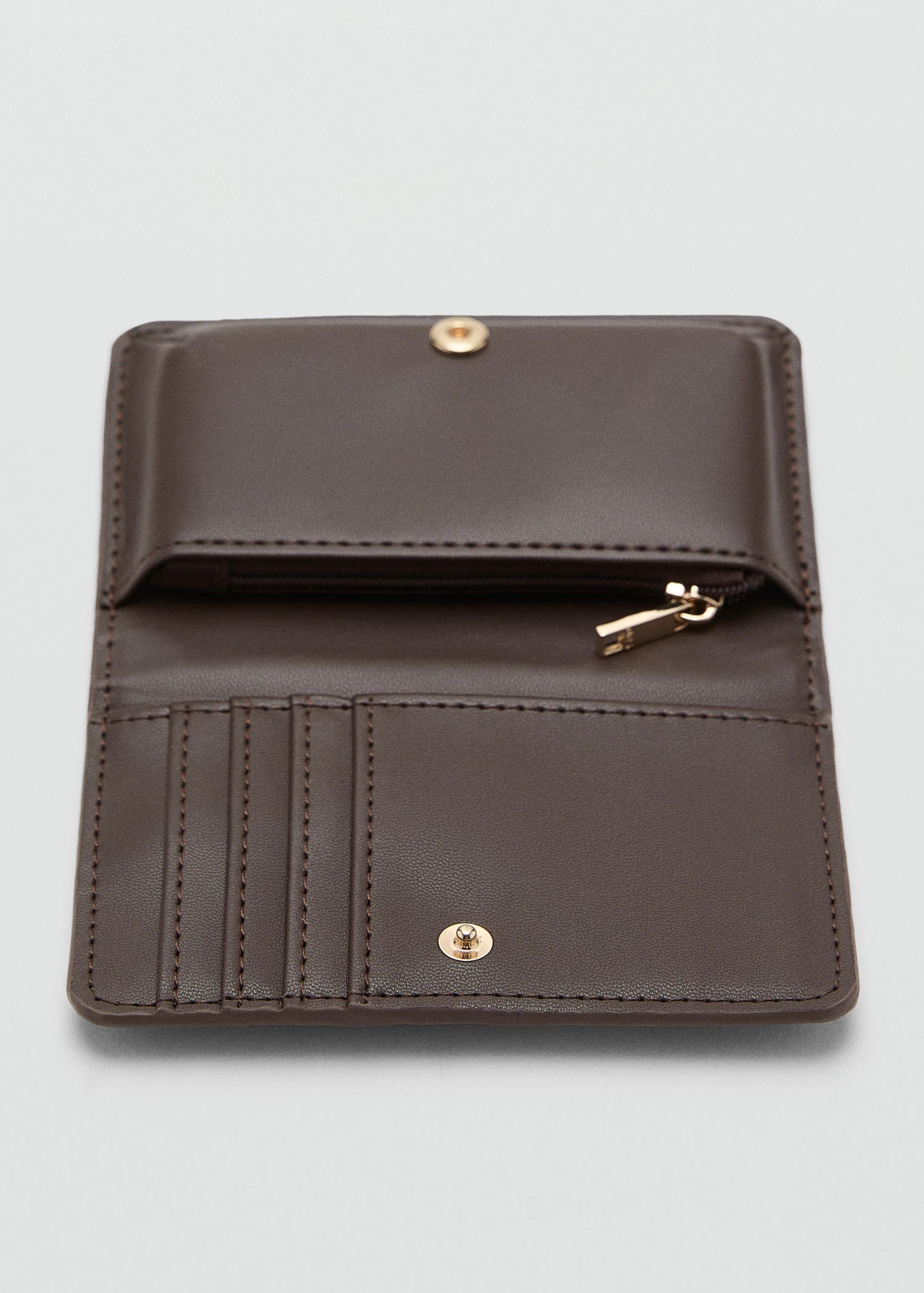 Small Croc Wallet Chocolate