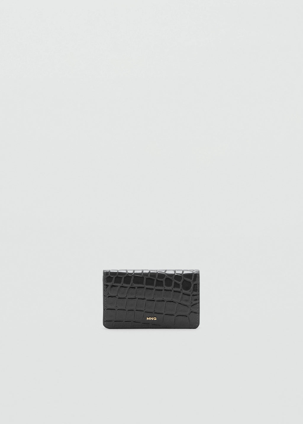 Small Croc Wallet Grey