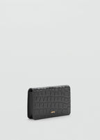 Small Croc Wallet Grey