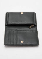 Small Croc Wallet Black