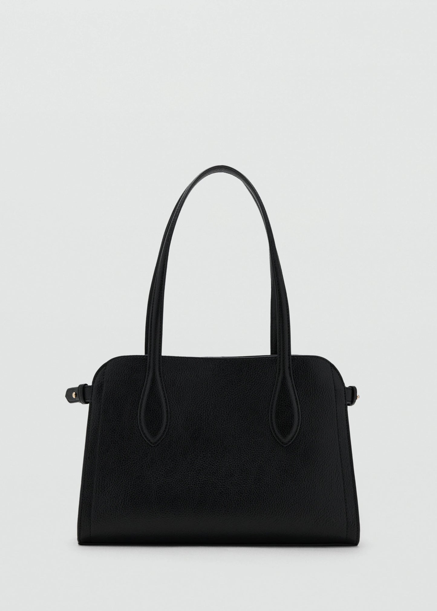 Small Bag With Pebbled Leather Effect Black