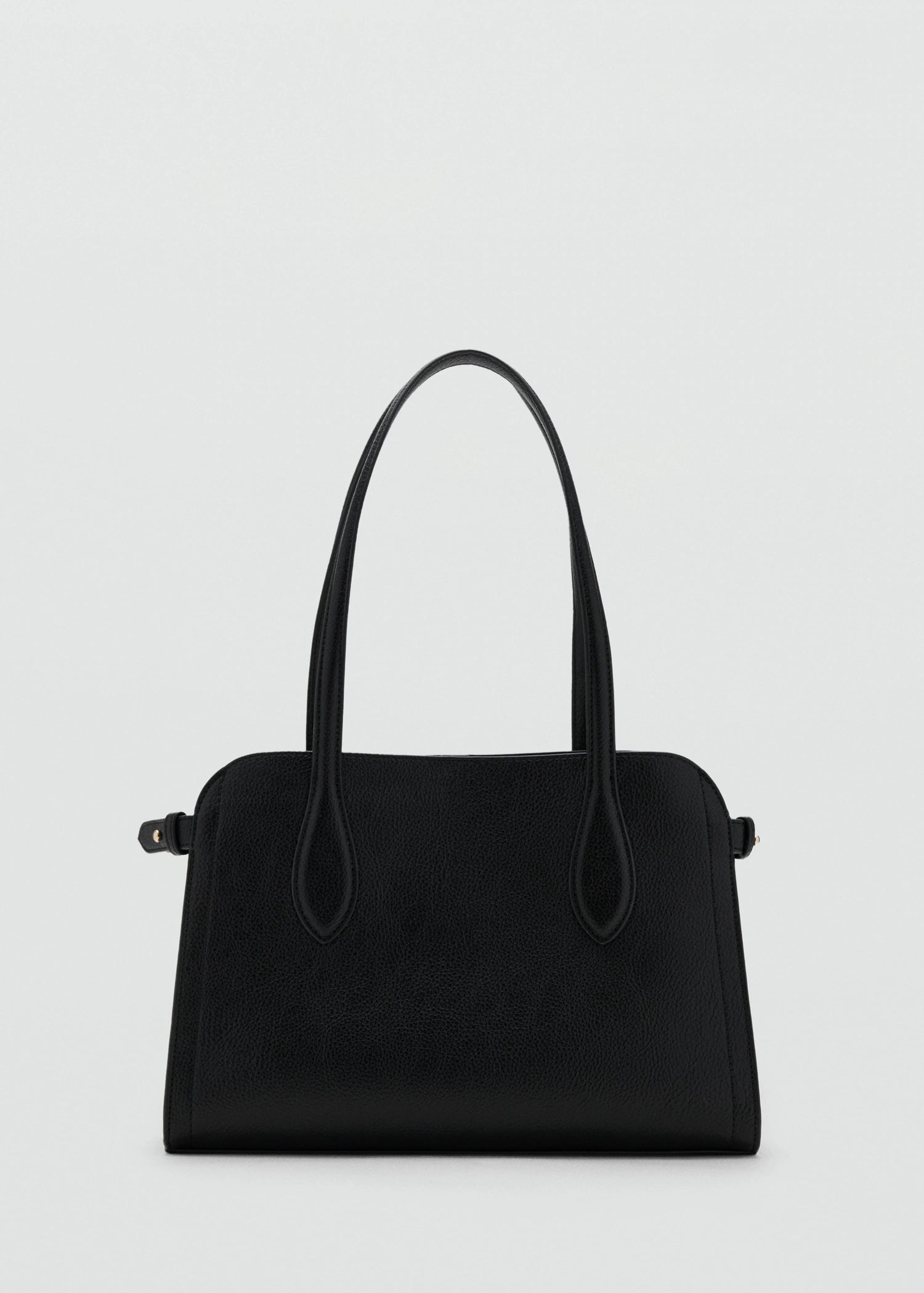 Small Bag With Pebbled Leather Effect Black
