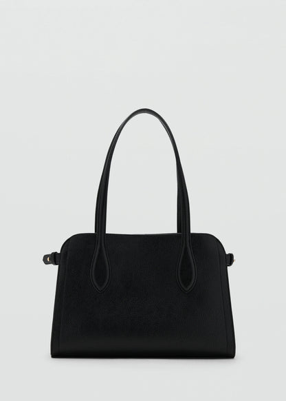 Small Bag With Pebbled Leather Effect Black