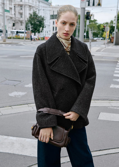 Shoulder Bag With Pockets Chocolate