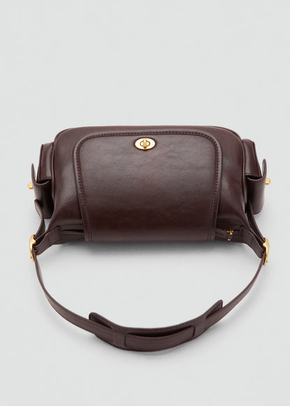Shoulder Bag With Pockets Chocolate