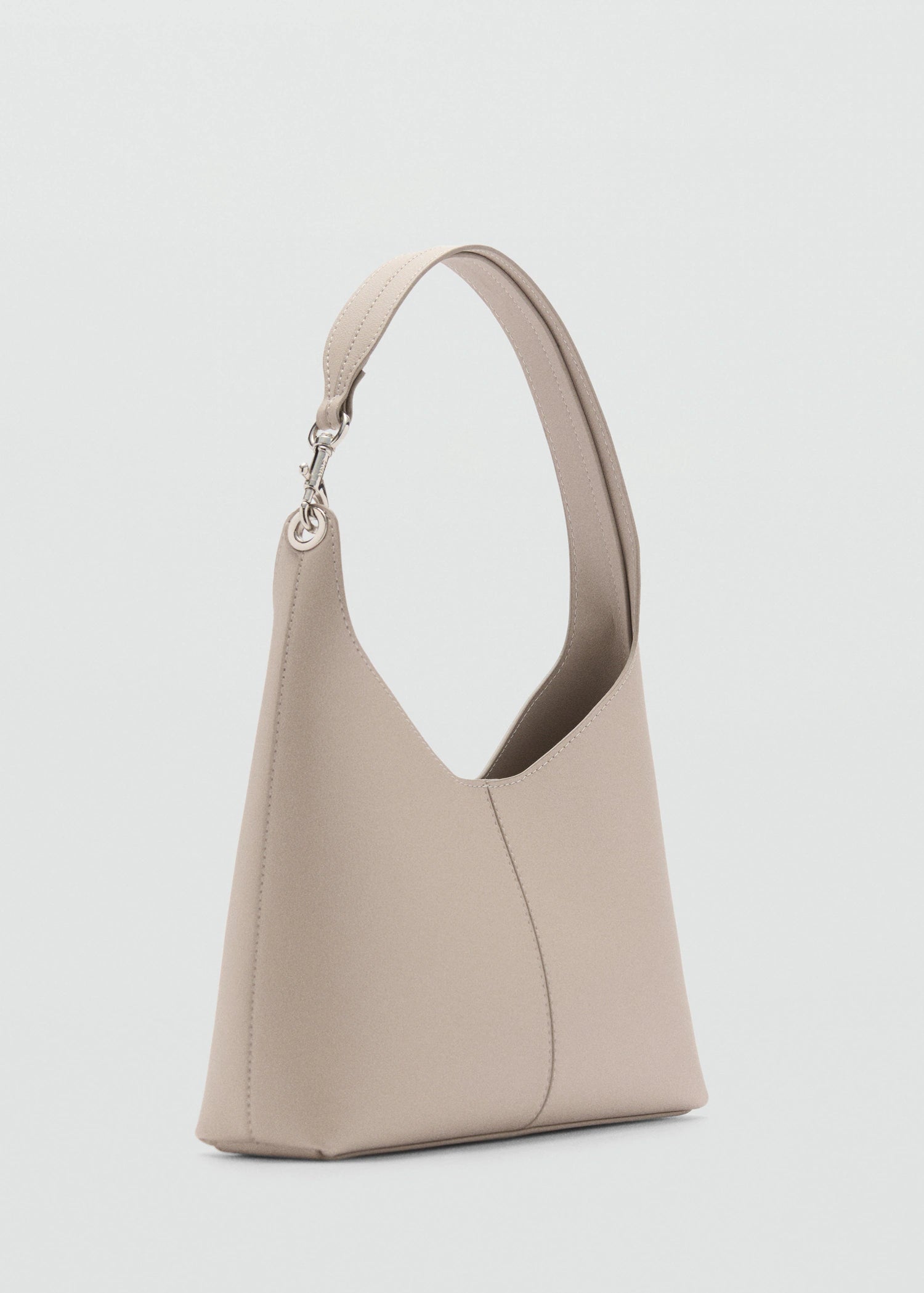 Shopper Bag With Metallic Detail Light/Pastel Grey