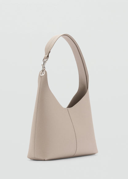 Shopper Bag With Metallic Detail Light/Pastel Grey