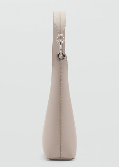 Shopper Bag With Metallic Detail Light/Pastel Grey