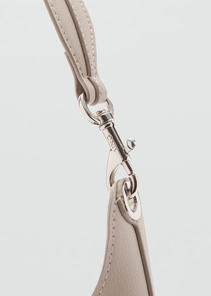 Shopper Bag With Metallic Detail Light/Pastel Grey