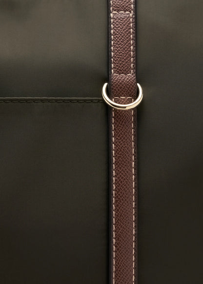 Shopper Bag With Double Handle Khaki