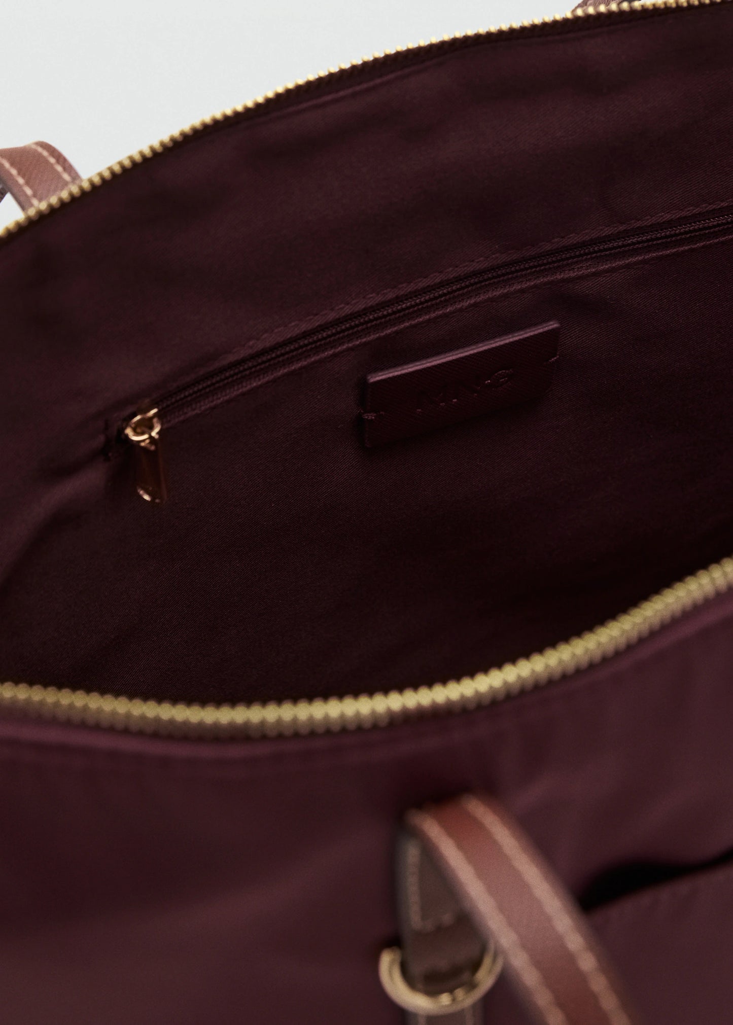 Shopper Bag With Double Handle Burgundy