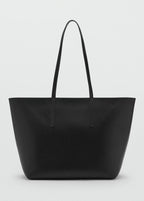 Shopper Bag With Double Handle Black