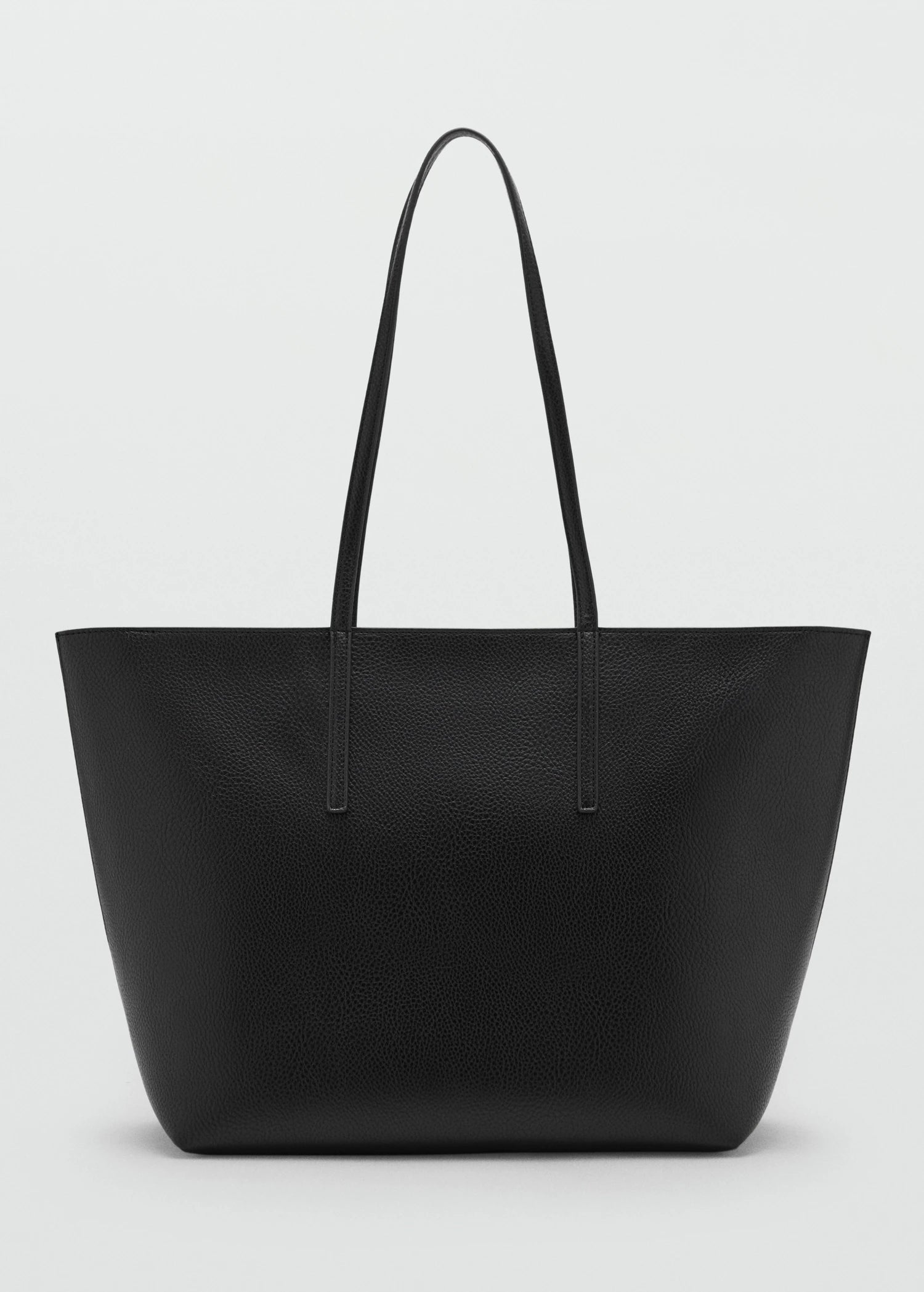 Shopper Bag With Double Handle Black