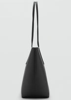 Shopper Bag With Double Handle Black