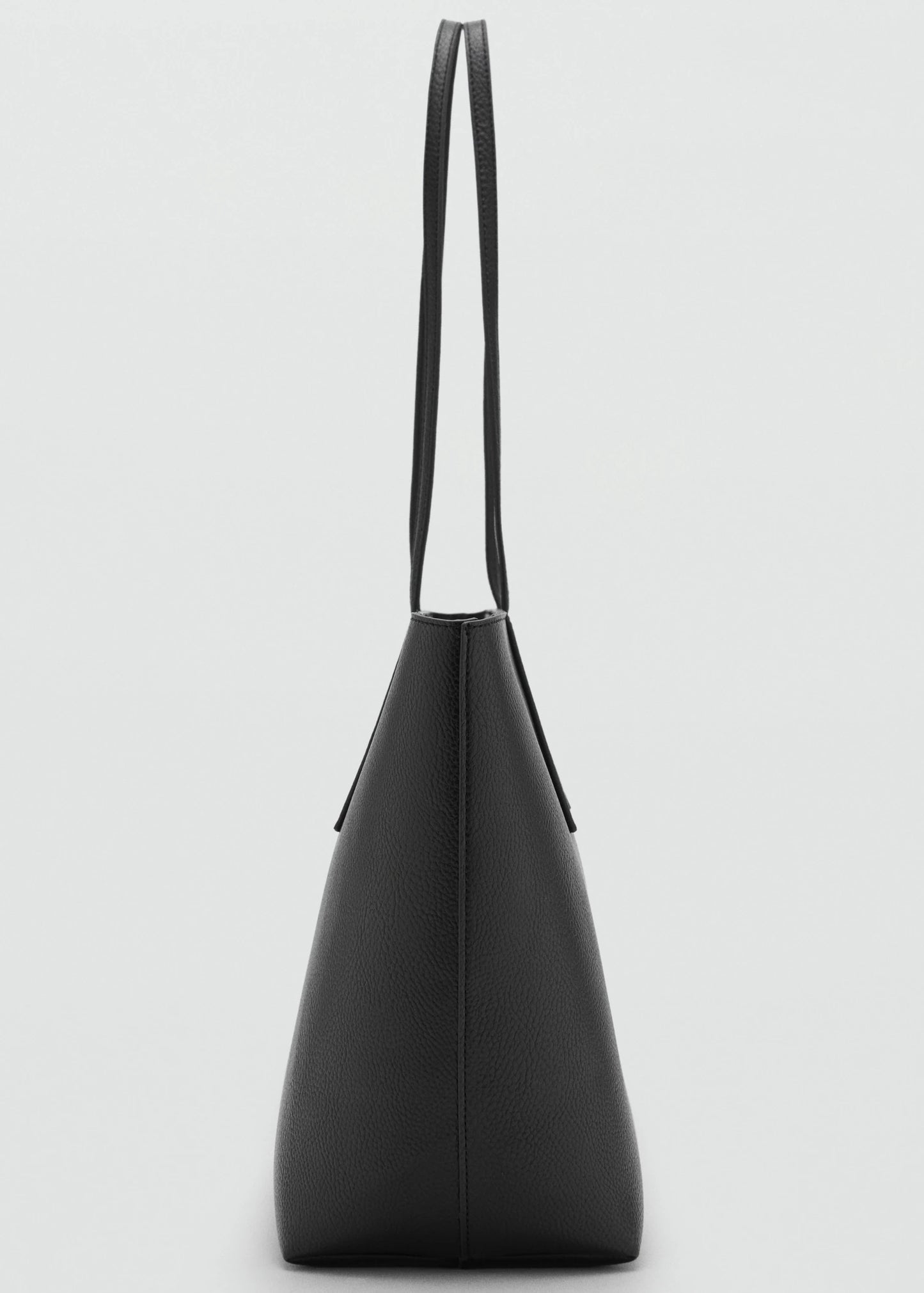 Shopper Bag With Double Handle Black