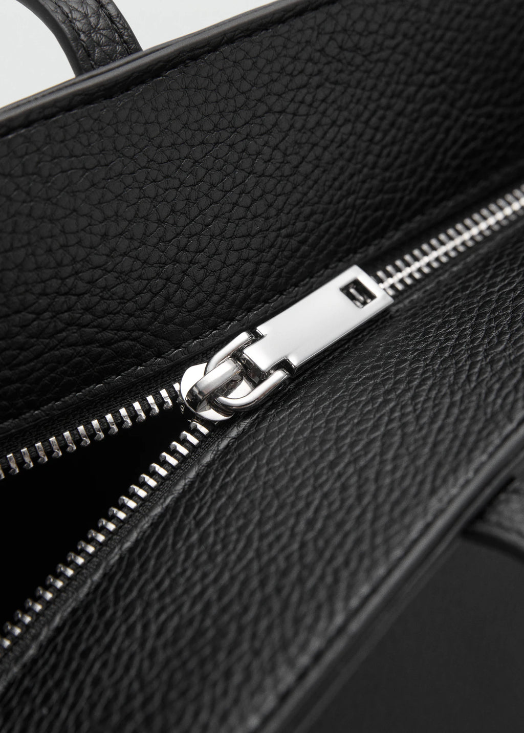 Shopper Bag With Double Handle Black