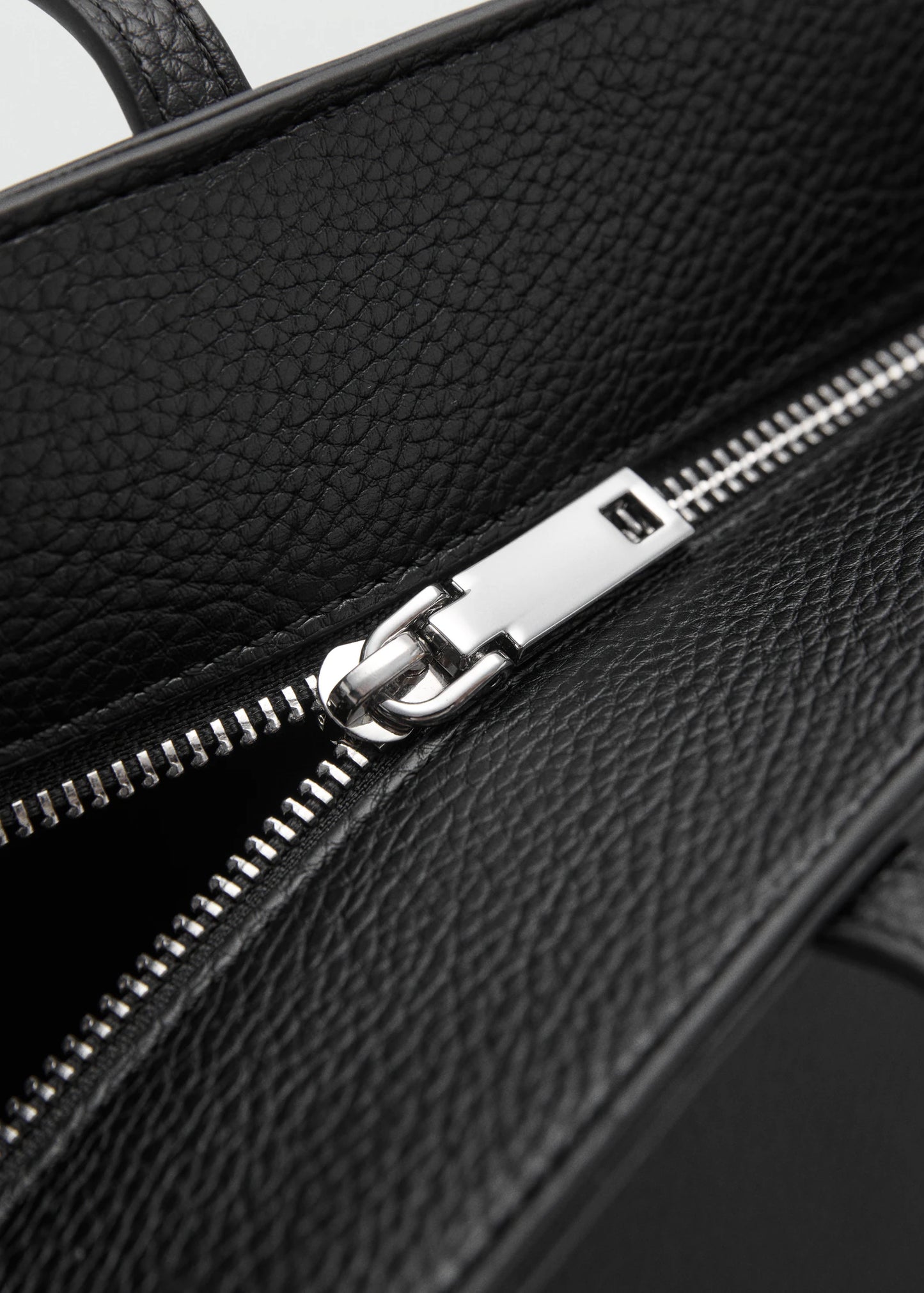 Shopper Bag With Double Handle Black