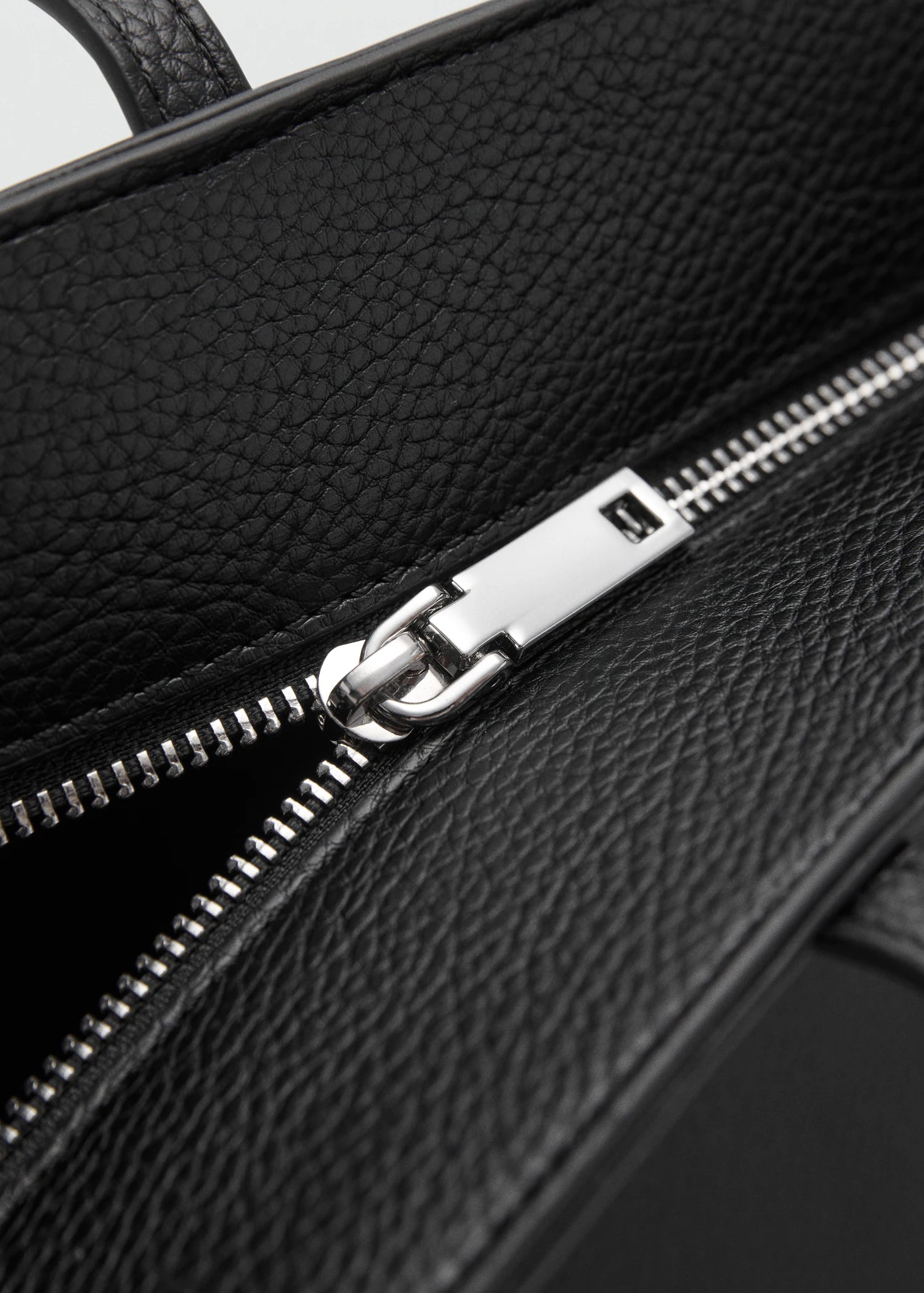 Shopper Bag With Double Handle Black