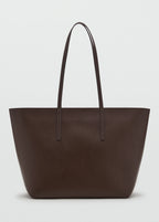 Shopper Bag With Double Handle Chocolate