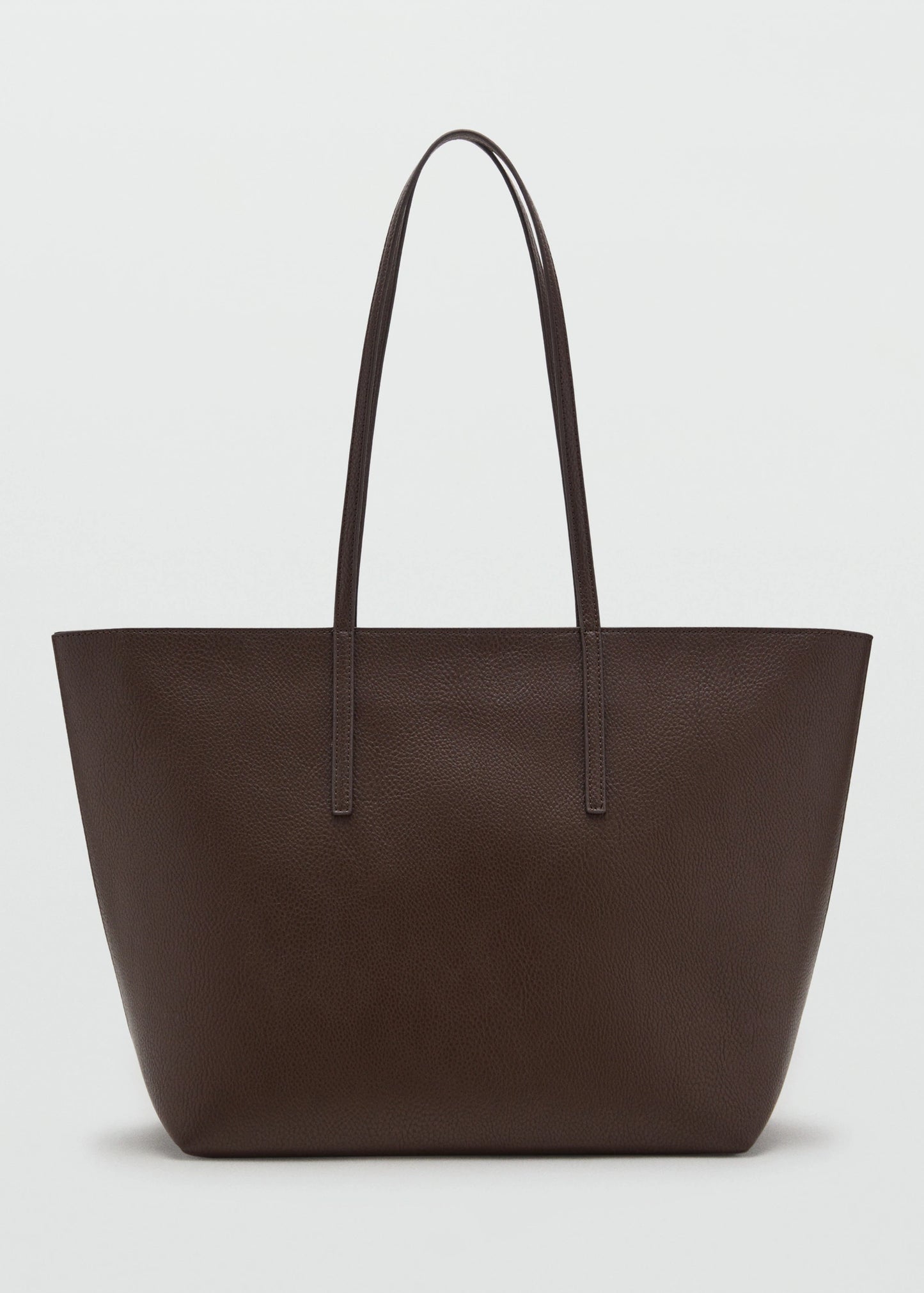 Shopper Bag With Double Handle Chocolate