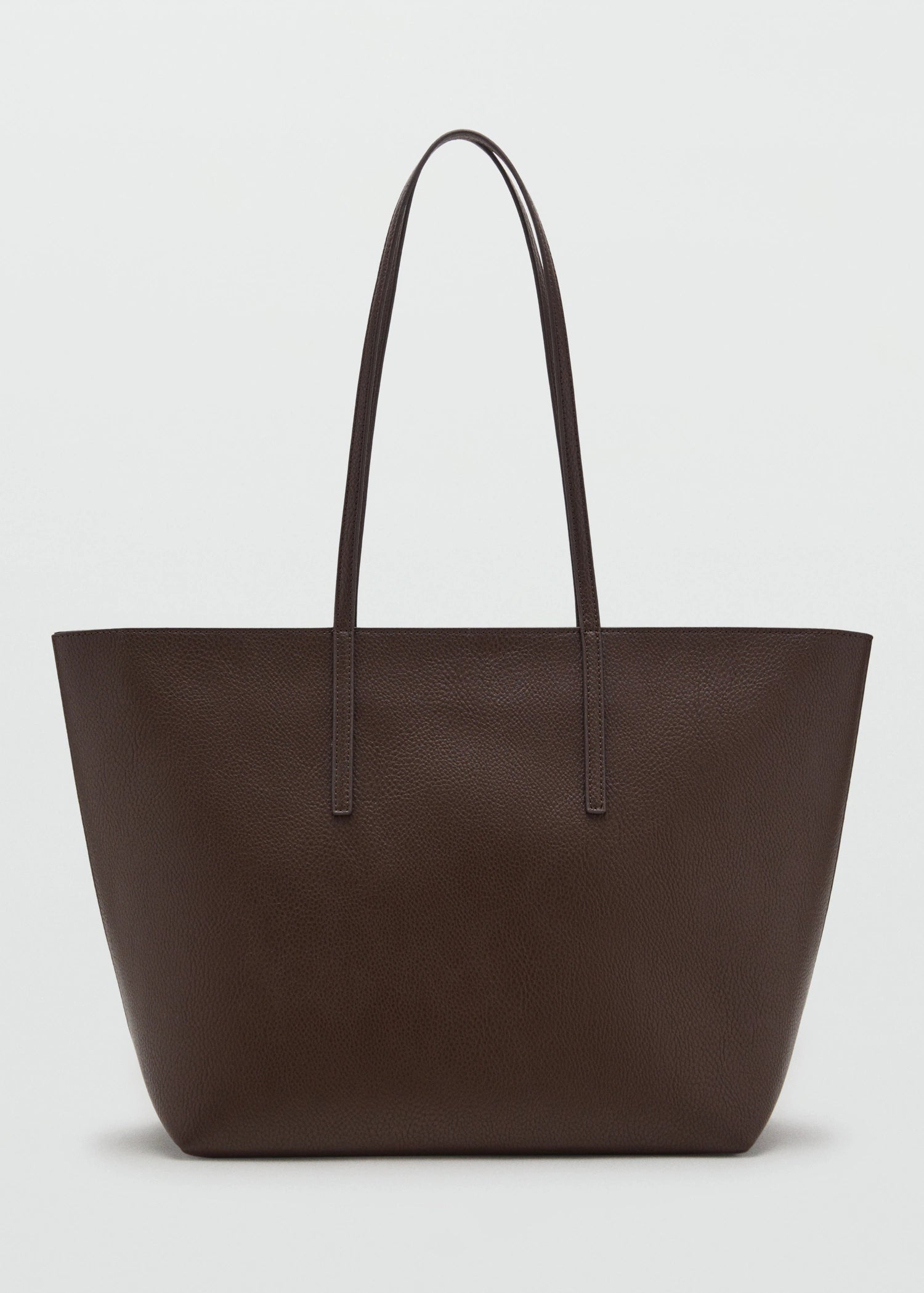 Shopper Bag With Double Handle Chocolate