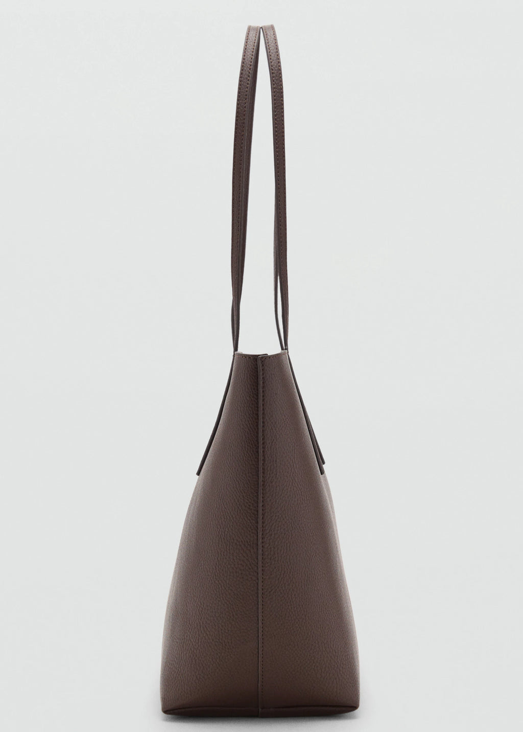Shopper Bag With Double Handle Chocolate