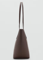 Shopper Bag With Double Handle Chocolate