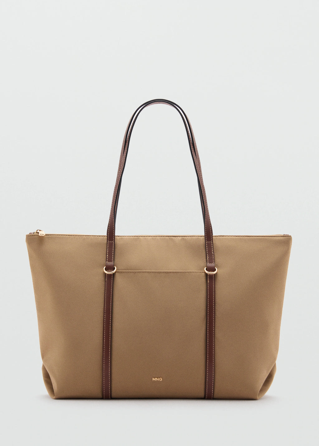 Shopper Bag With Double Handle Beige