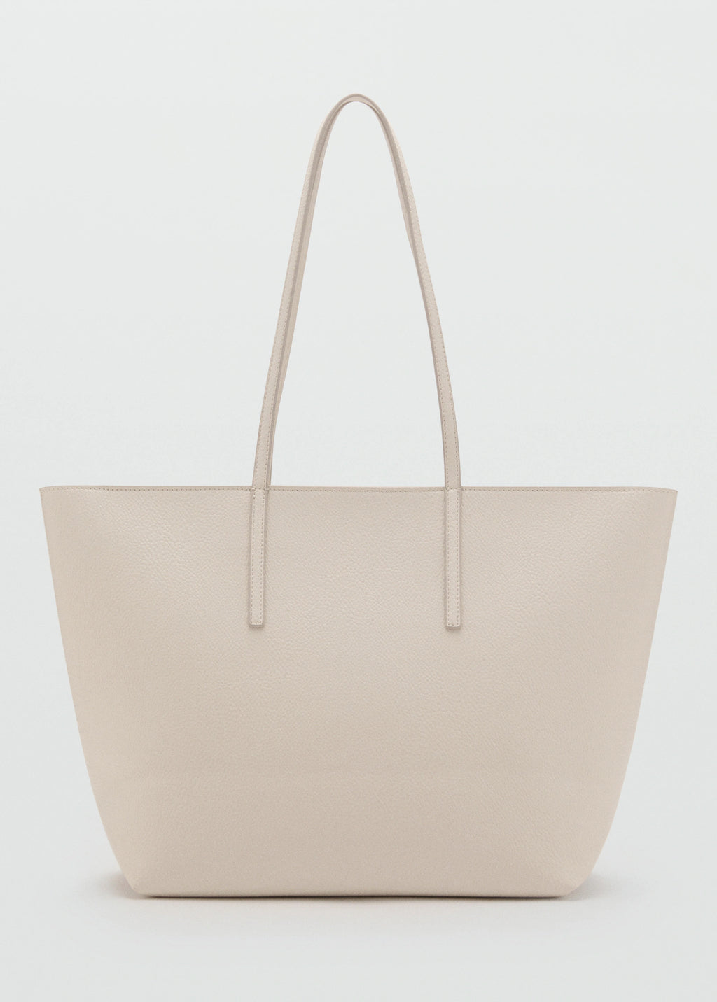 Shopper Bag With Double Handle Off White
