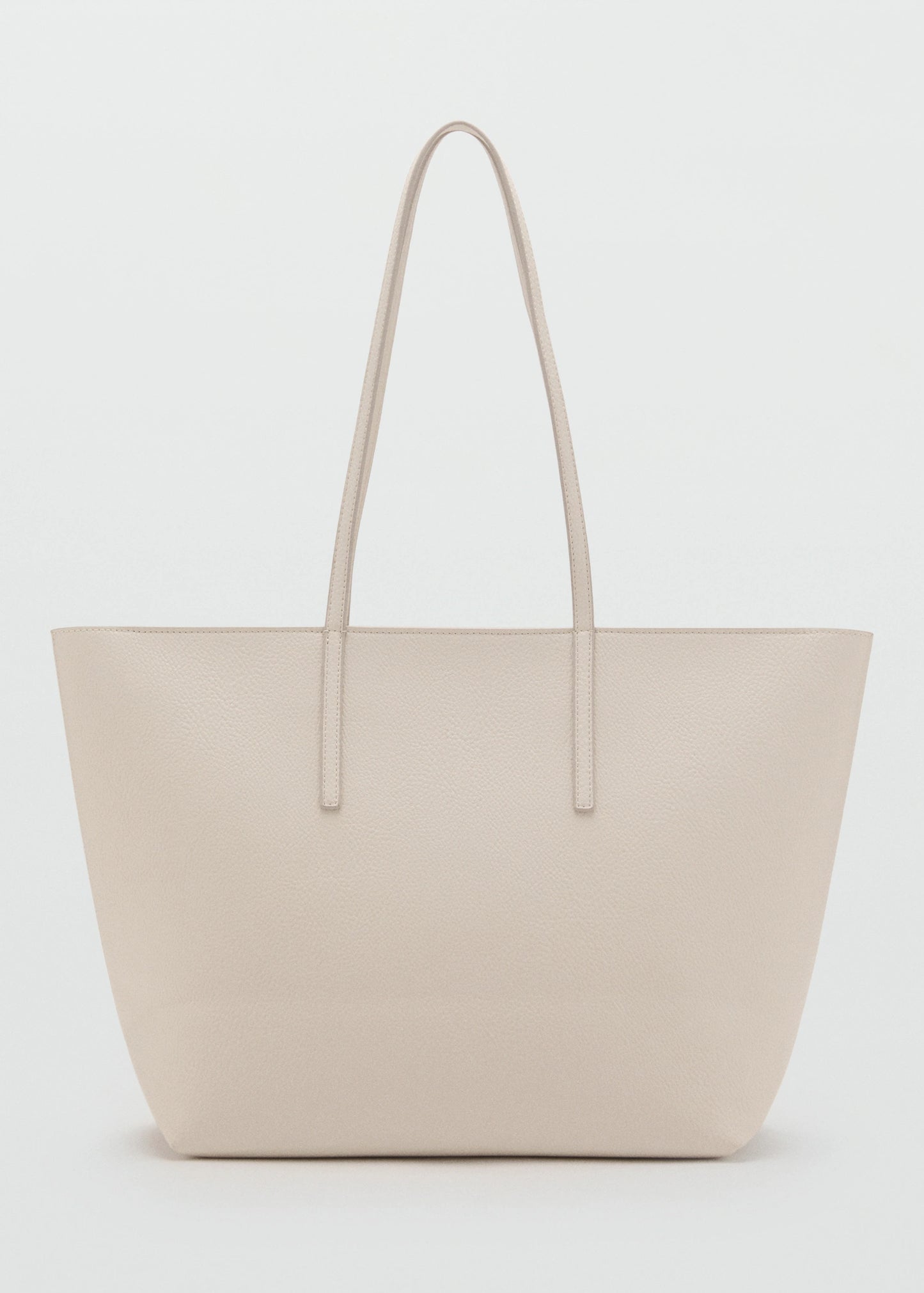 Shopper Bag With Double Handle Off White