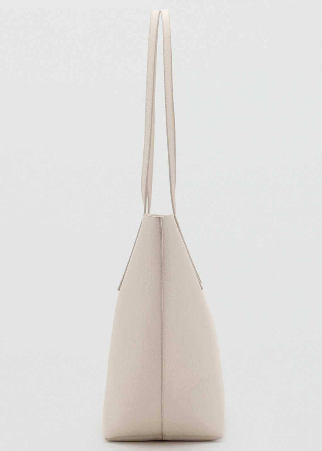 Shopper Bag With Double Handle Off White