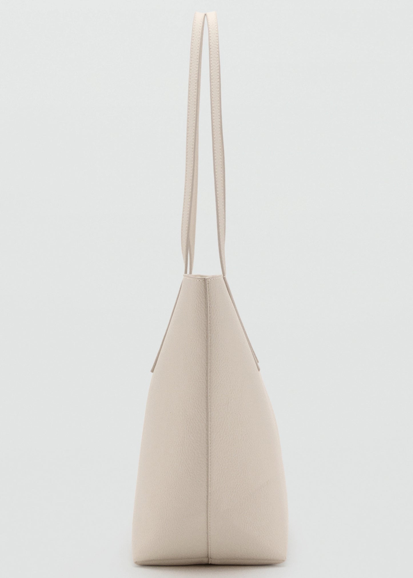 Shopper Bag With Double Handle Off White