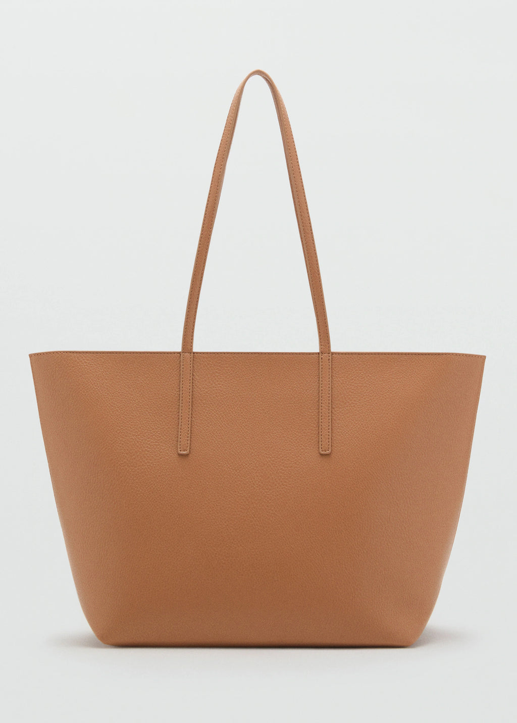 Shopper Bag With Double Handle Leather
