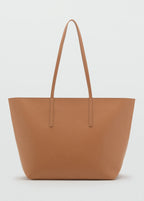 Shopper Bag With Double Handle Leather